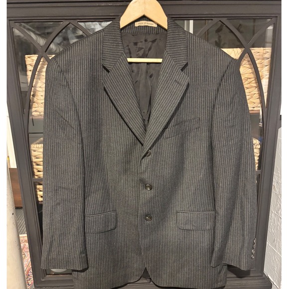 Lauren Ralph Lauren Other - Lauren Ralph Lauren Blazer Mens 40S Grey  Wool Cashmere‎ Pinstripe Sport Coat